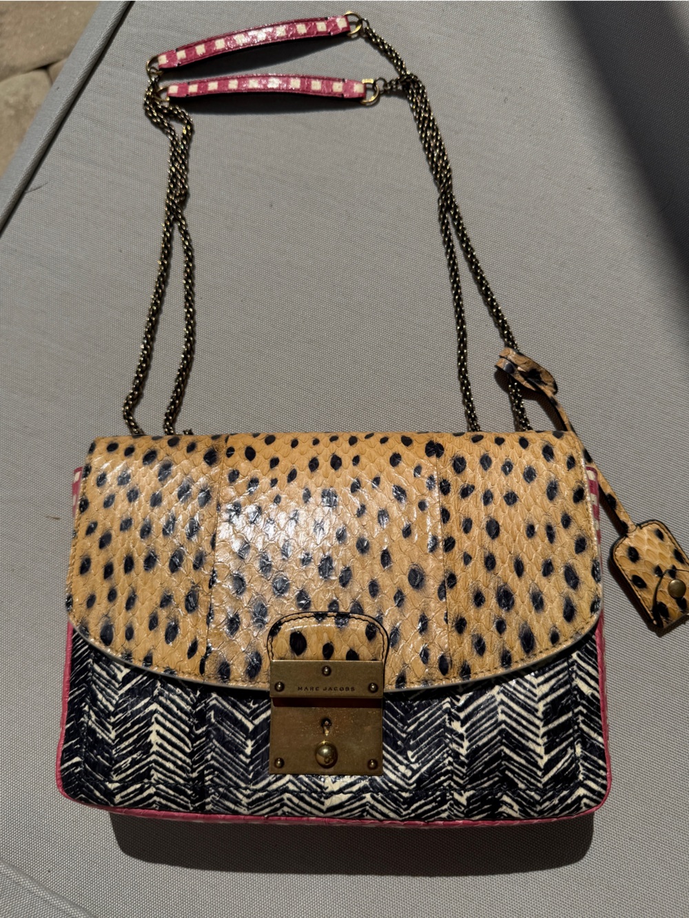 Marc Jacobs Rare Runway Fall 2013 Mini Polly Crossbody Python Elaphe Bag - Picture 9 of 16
